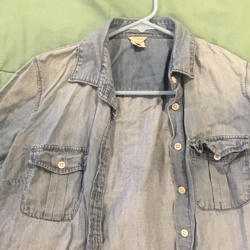 j crew denim shirt